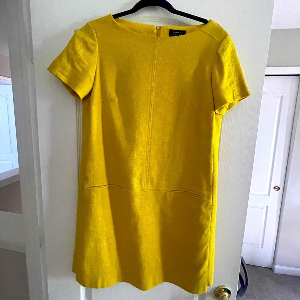 Mod yellow shift dress